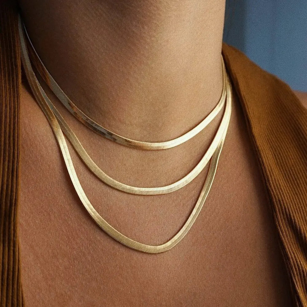 Stainless Steel 18K Gold Plated Necklaces