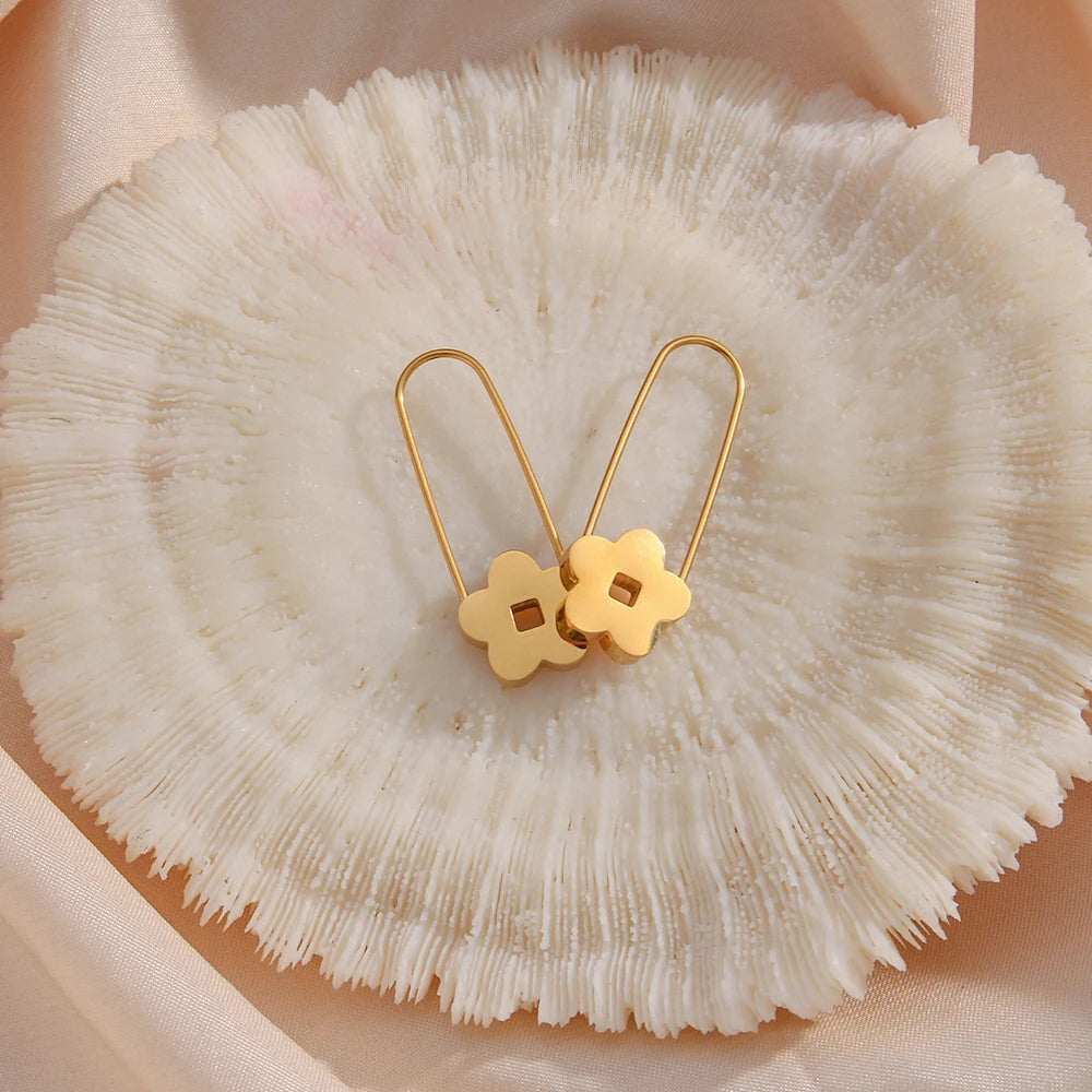 Flower Pin Earrings