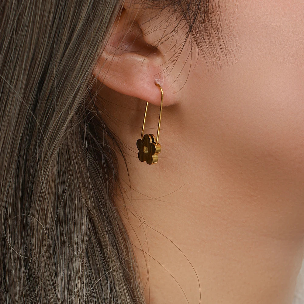 Flower Pin Earrings