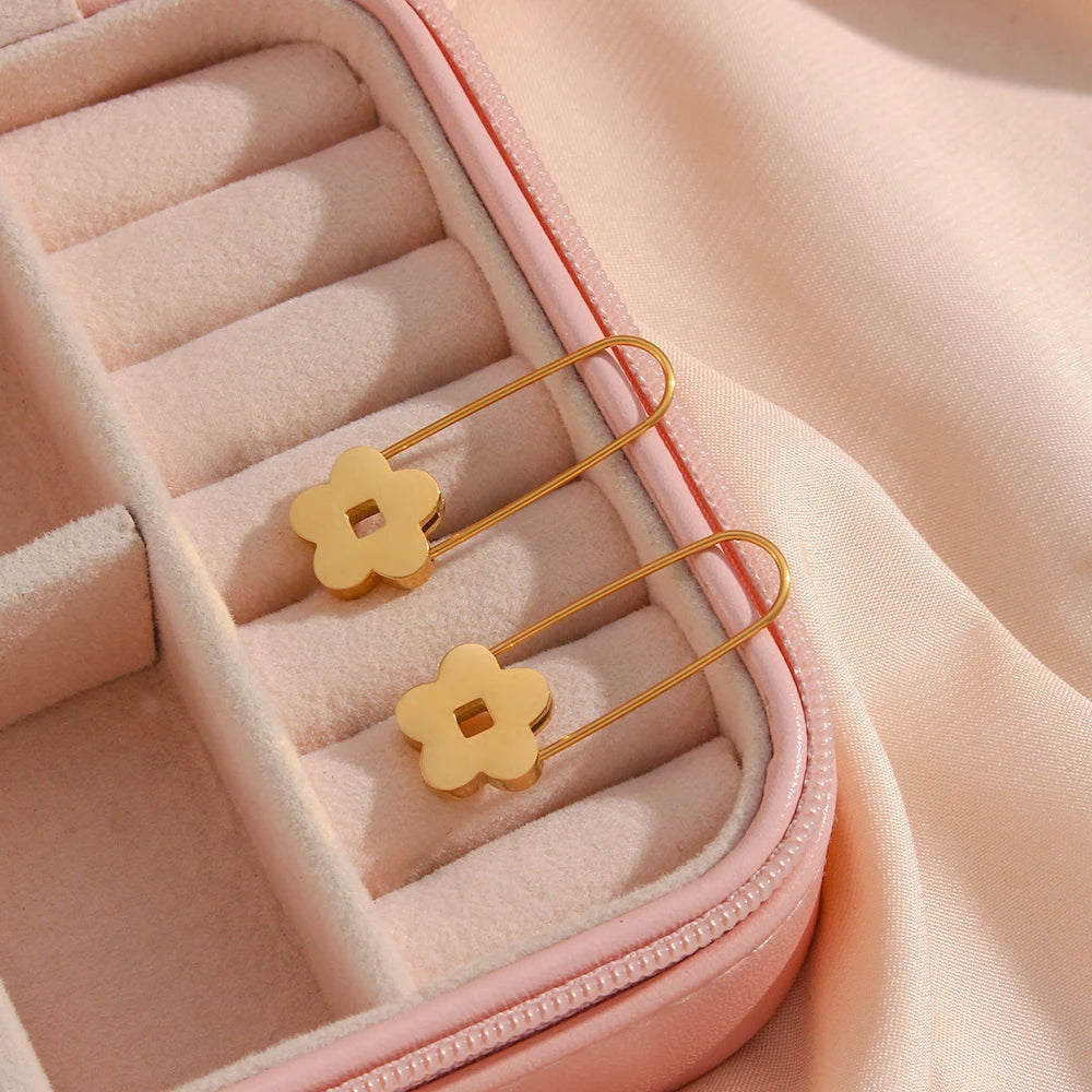 Flower Pin Earrings