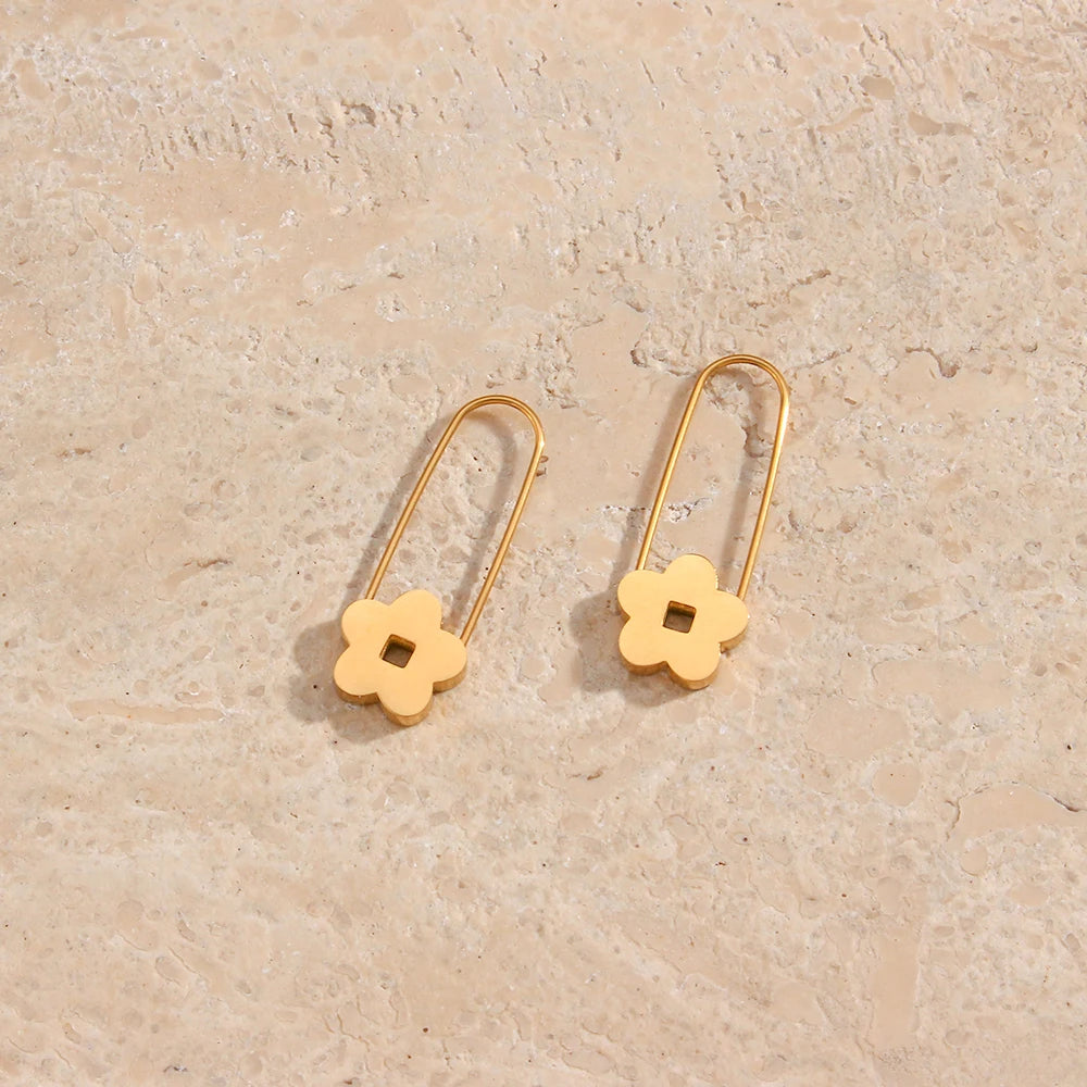 Flower Pin Earrings