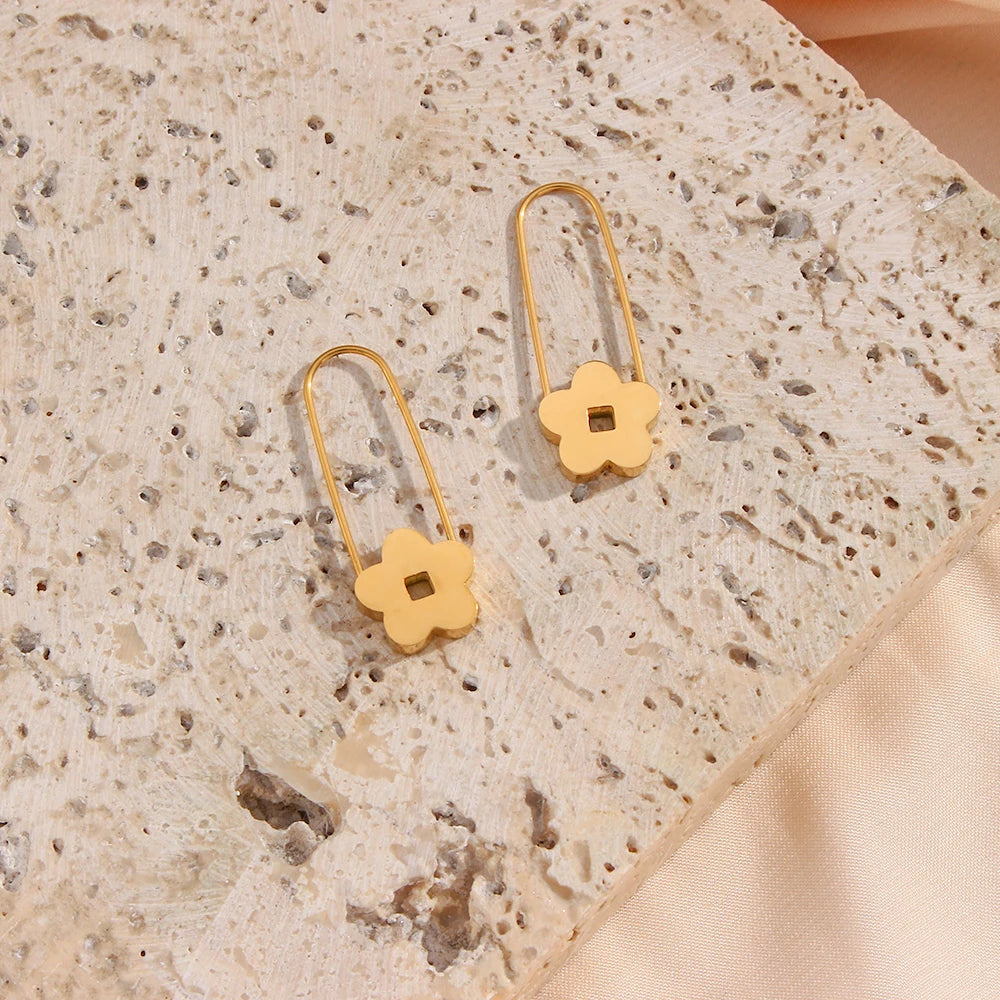 Flower Pin Earrings