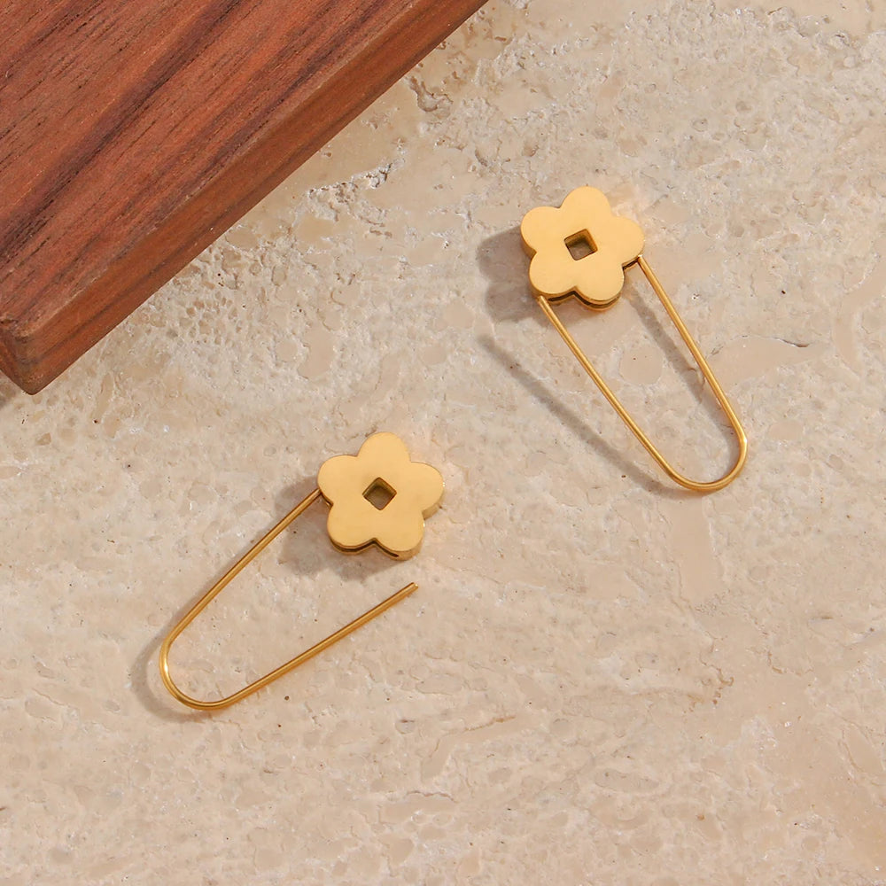 Flower Pin Earrings