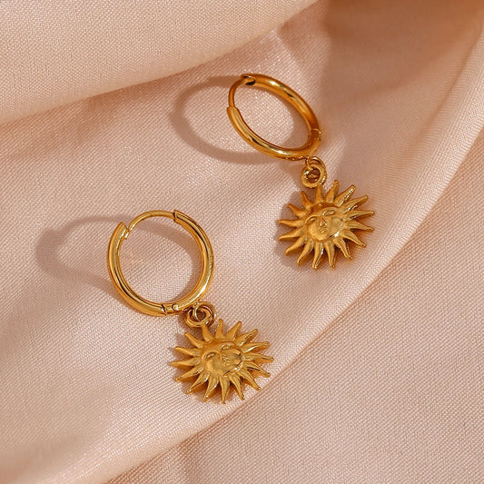 Sun Pendant Earrings