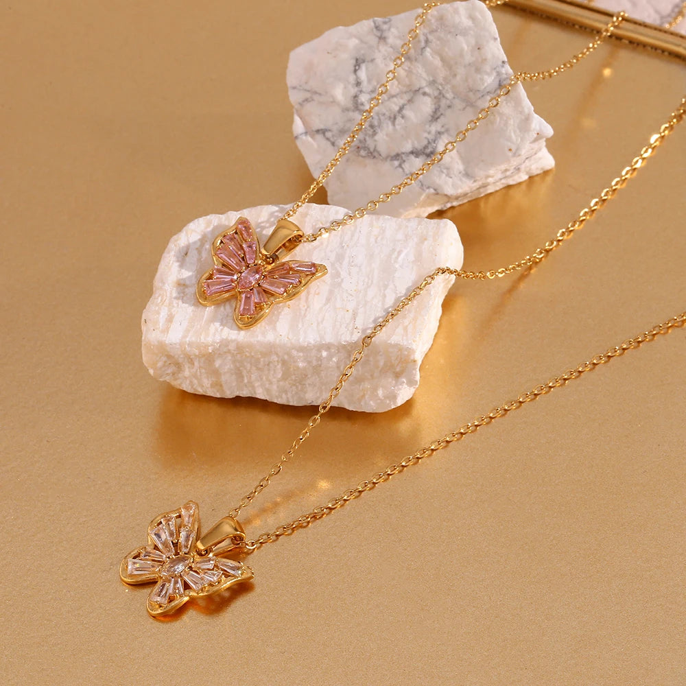 Butterfly Pendant Necklace